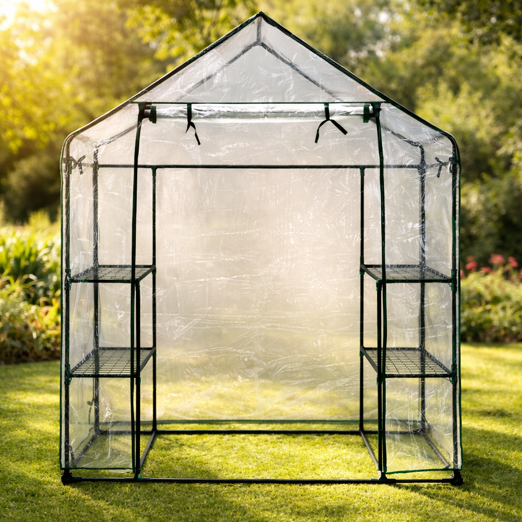 Теплица сборная для цветов Helper HP-1124 1,8мм 143х73х195 см Прозрачный