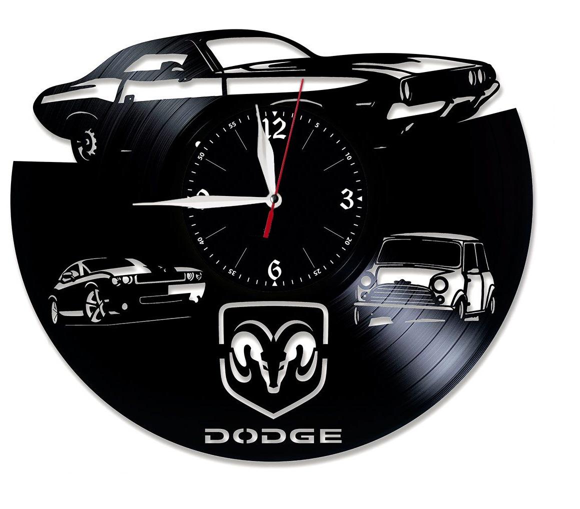 Часы настенные Dodge 1977 из виниловой пластинки