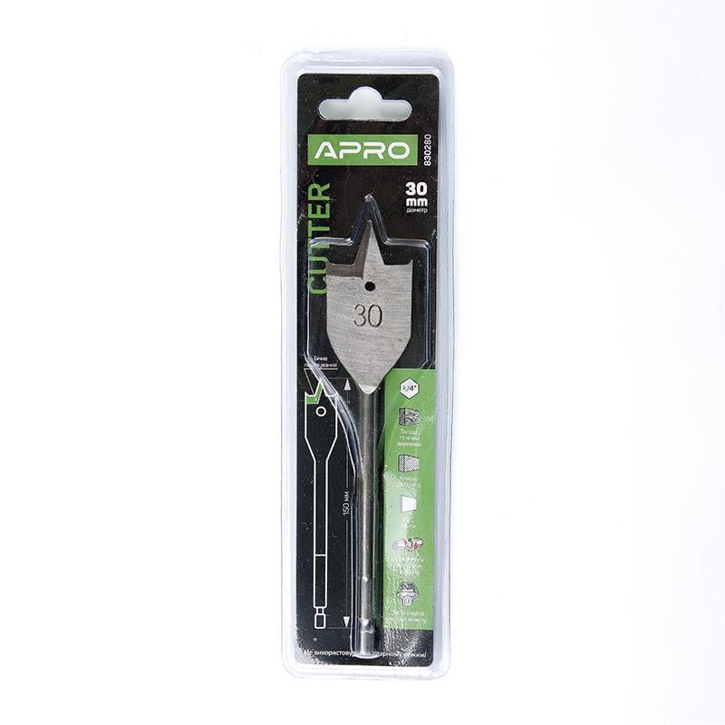 Сверло перьевое Apro Cutter Ø 30 мм 150 мм (830280) - фото 3 Сверло перьевое Apro Cutter Ø 30 мм 150 мм (830280) - фото 3