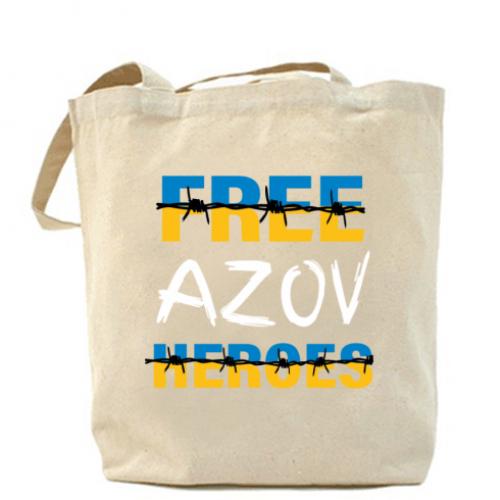 Шоппер Free Azov Heroes 37x41 см Бежевый (18039924-11-205255)