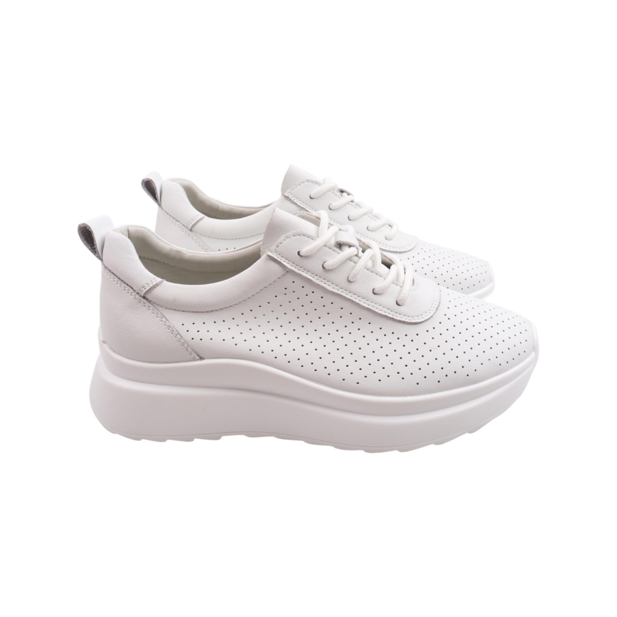 Кроссовки женские Li Fexpert из кожи р. 36 Белый (1181-23LTS)