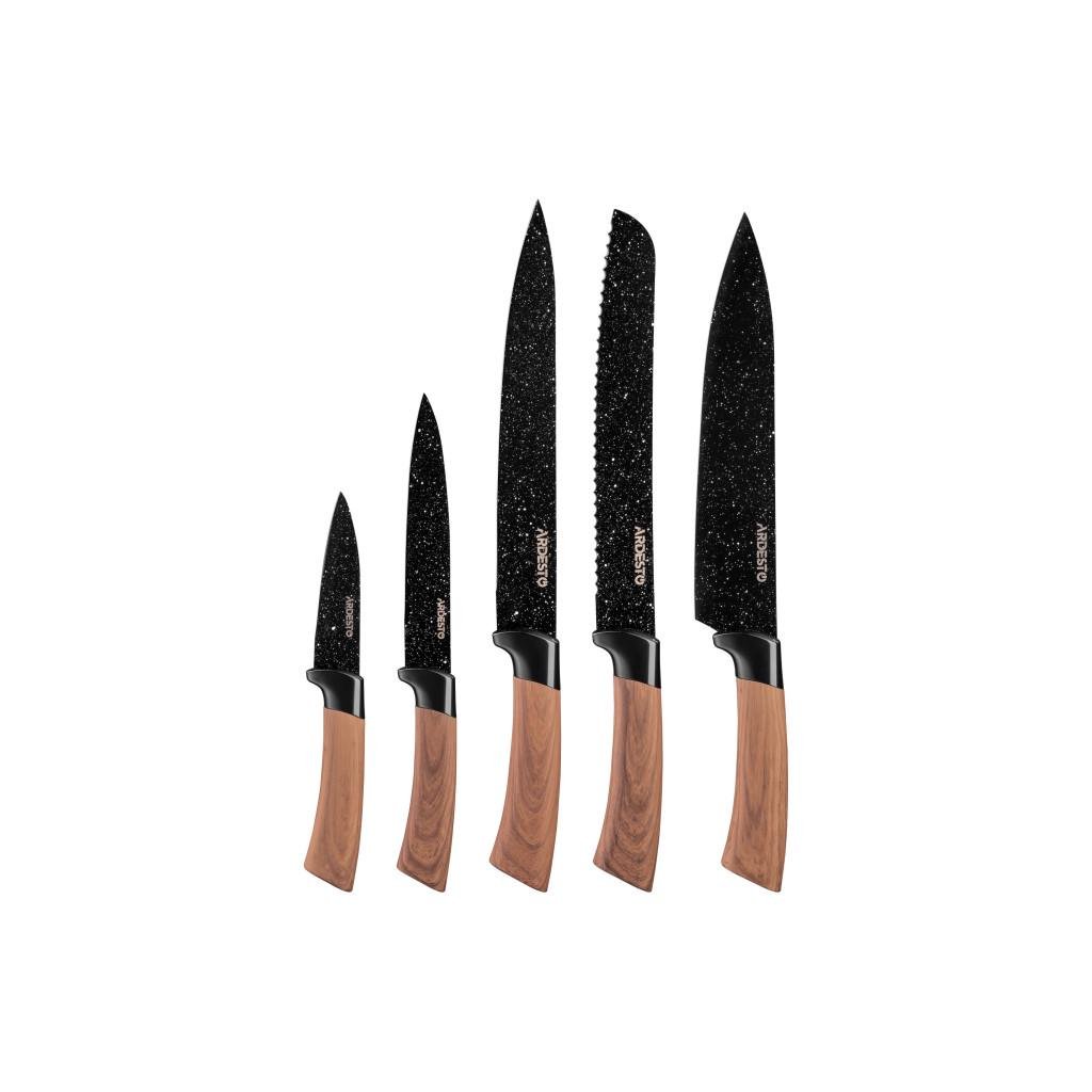 Набір ножів Ardesto Midori 5 шт. Black (AR2105BWD)
