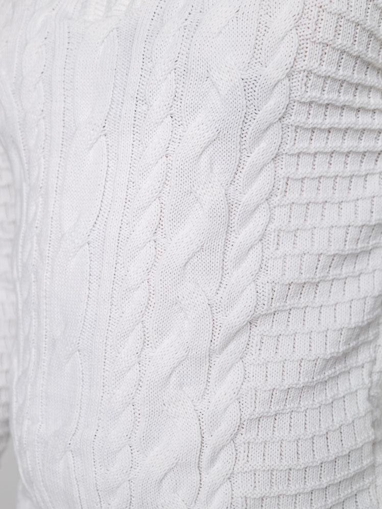 Светр чоловічий ЦБ-00236423 р. 46 Білий (SKT000952225) - фото 3 Светр чоловічий ЦБ-00236423 р. 46 Білий (SKT000952225) - фото 3