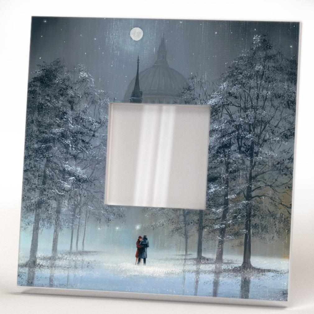 Зеркало декоративное Дождевой Лондон арт украшение 260х260 мм (M00070)