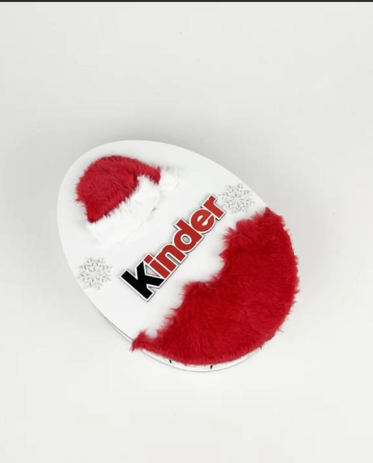 Коробка новогодняя Киндер с шубкой маленькая 24 см (012207)