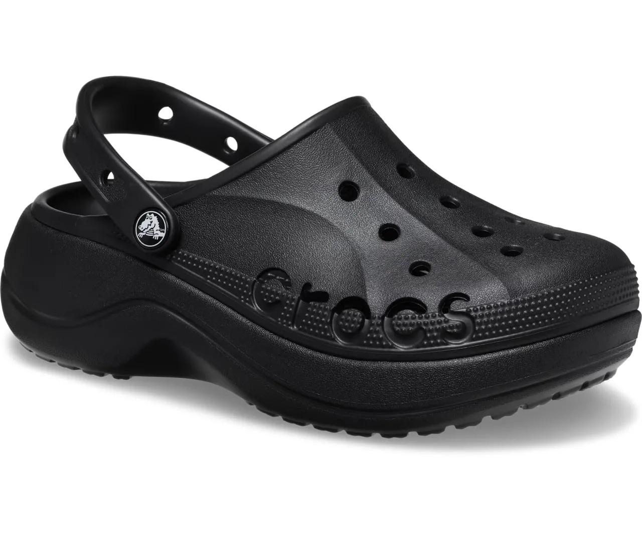 Сабо женские Crocs Baya Platform Clog M7W9 р. 39/25,5 см Black (208186) - фото 2