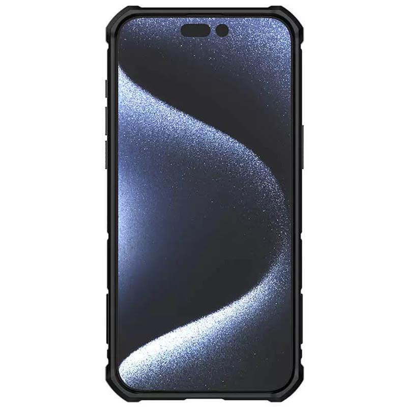 Противоударный TPU+PC чехол Nillkin CamShield Armor (шторка на камеру) для Apple iPhone 15 Pro Max (6.7") Зеленый - фото 4