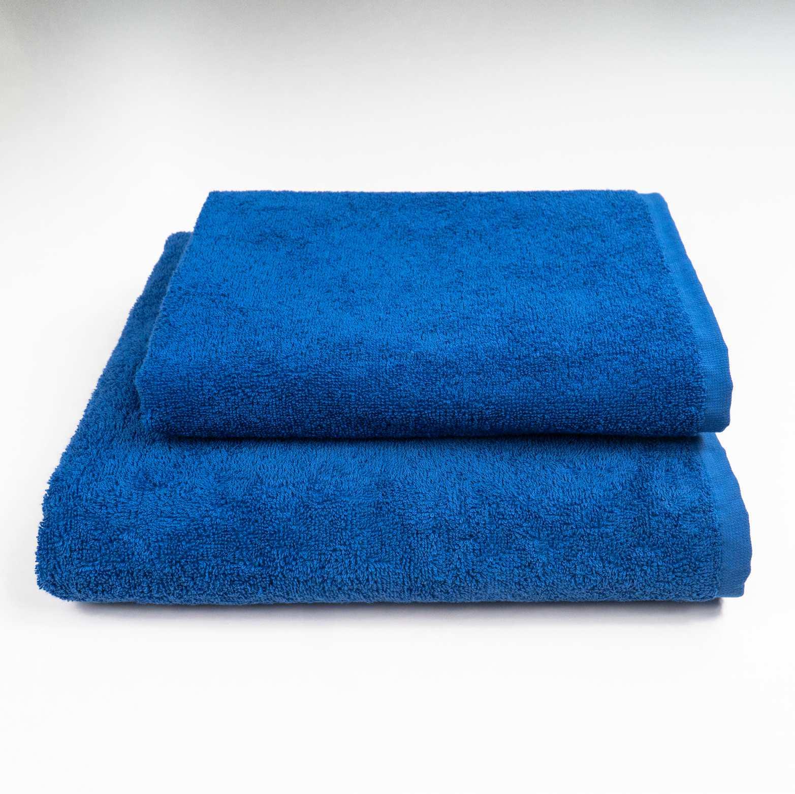 Набор полотенец махровых GM Textile 50х90 см/70х140 см 2 шт. Синий (400k140i90-blue)