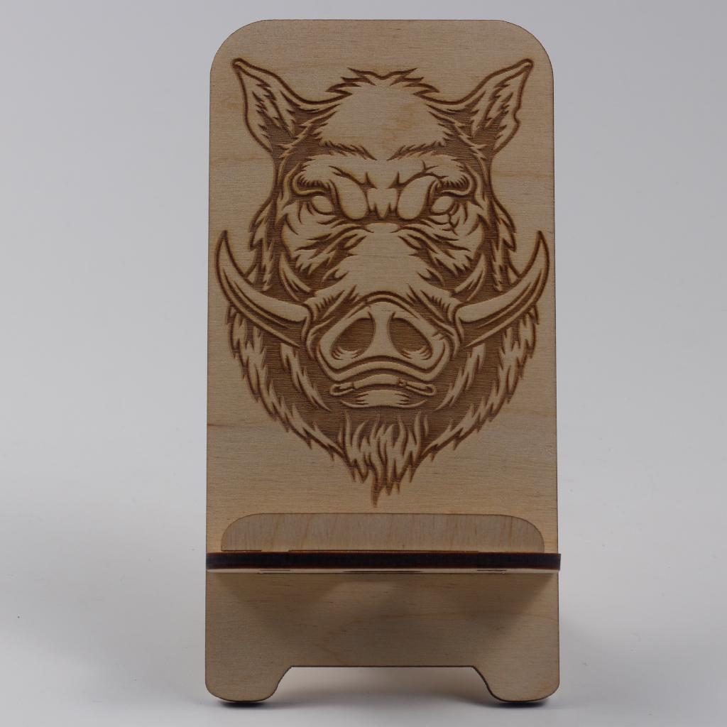 Підставка-тримач для телефону з дерева 45 кабан 2 (03020048) - фото 6 Підставка-тримач для телефону з дерева 45 кабан 2 (03020048) - фото 6