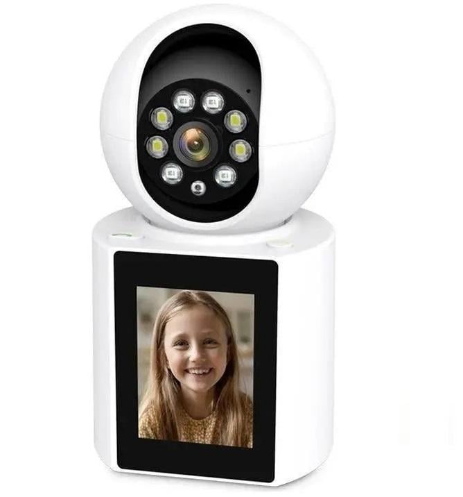 Камера відеоняня ICSEE настільна 3 МП з Wi-Fi підключенням Білий (V1-20C) Камера відеоняня ICSEE настільна 3 МП з Wi-Fi підключенням Білий (V1-20C)