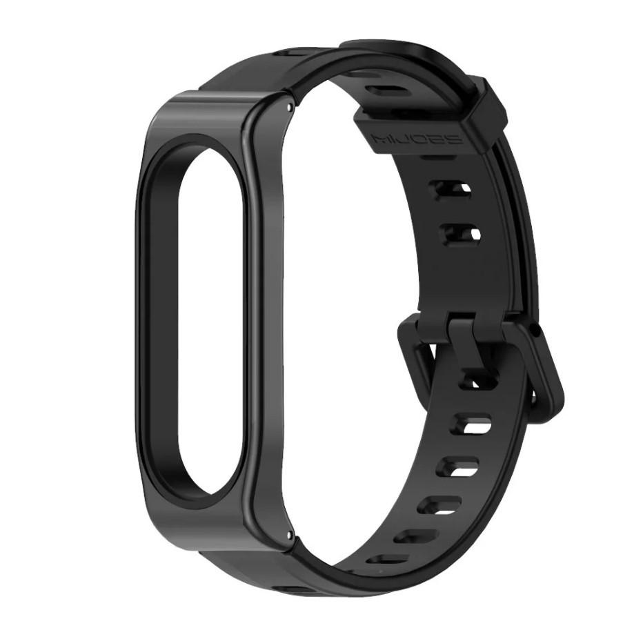 Силиконовый ремешок Primolux Sport для фитнес-браслета Xiaomi Mi Smart Band 5 Black (1291157648)