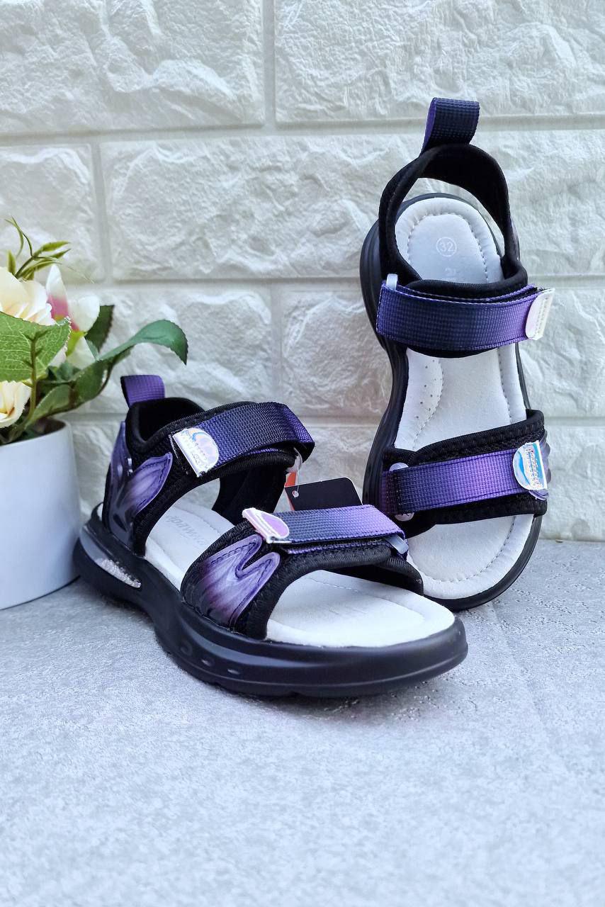 Босоножки спортивные для девочки Apawwa 1744 р. 37 23,2 см Фиолетовый (1744)