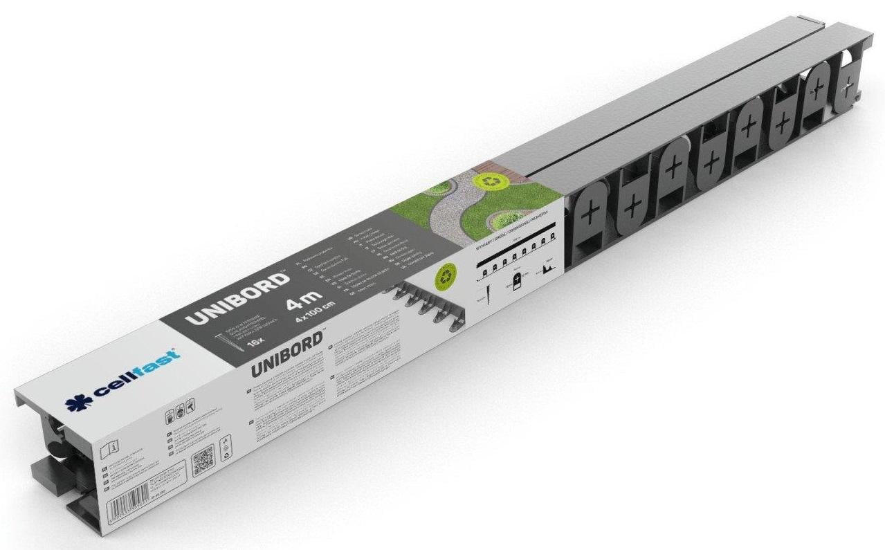 Бордюр садовый Cellfast Unibord 4,5 см х 4 м (30-250)