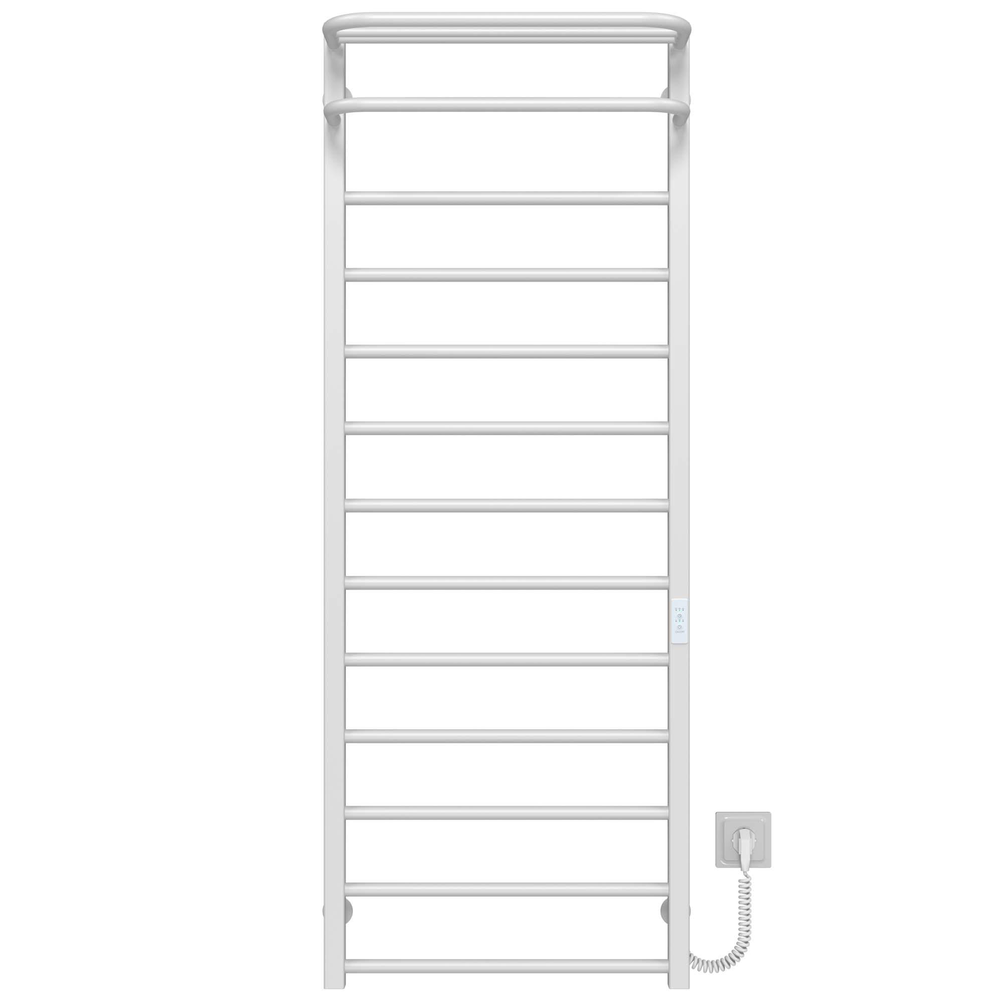 Полотенцесушитель электрический Deffi Lux Hotel П13 WD04 правое подключение нержавеющая сталь 600х1400 мм Белый (A.LH.140.60.13.EWR4)