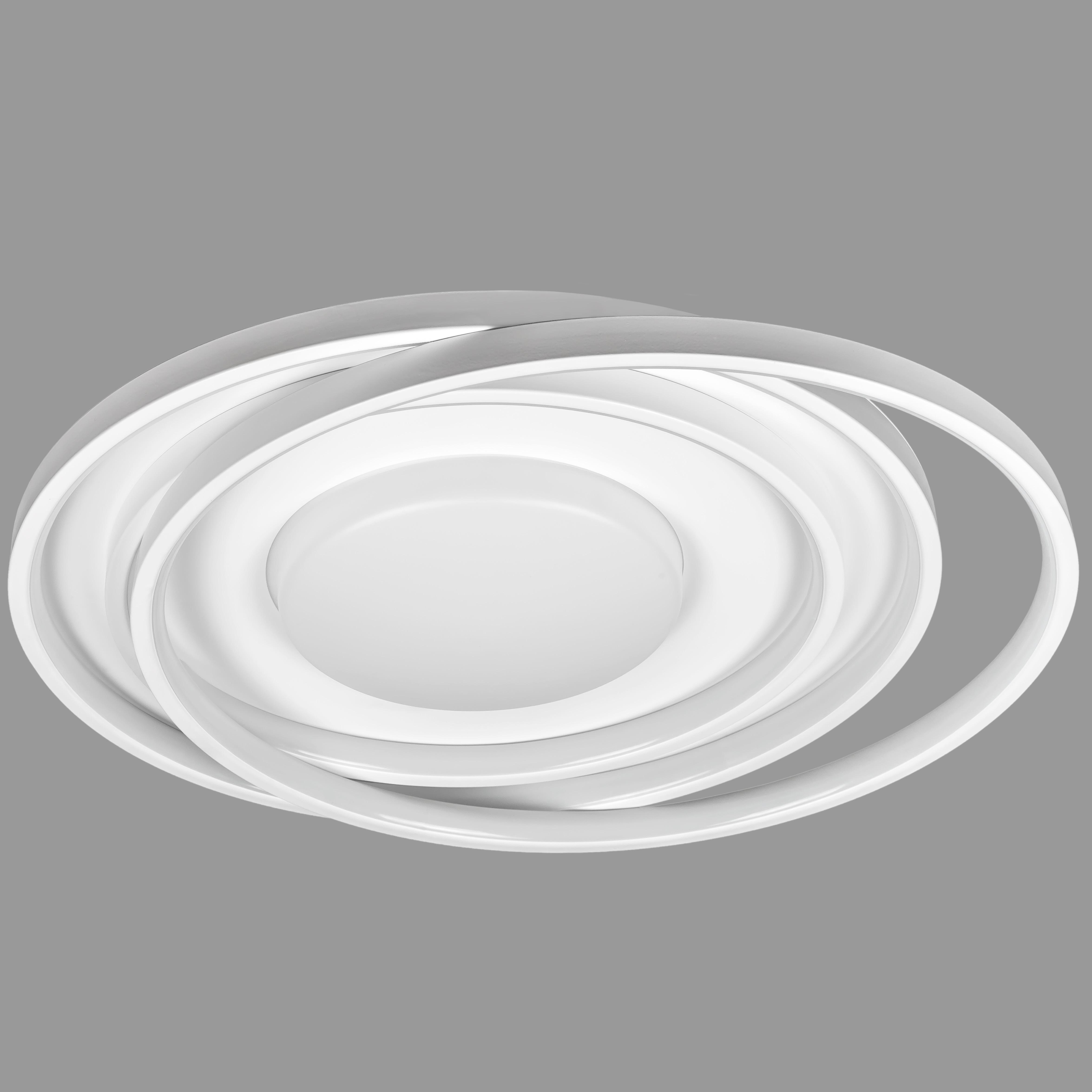 Люстра потолочная с пультом и приложением светодиодная 90W Белый (87-1013 WH+BK)