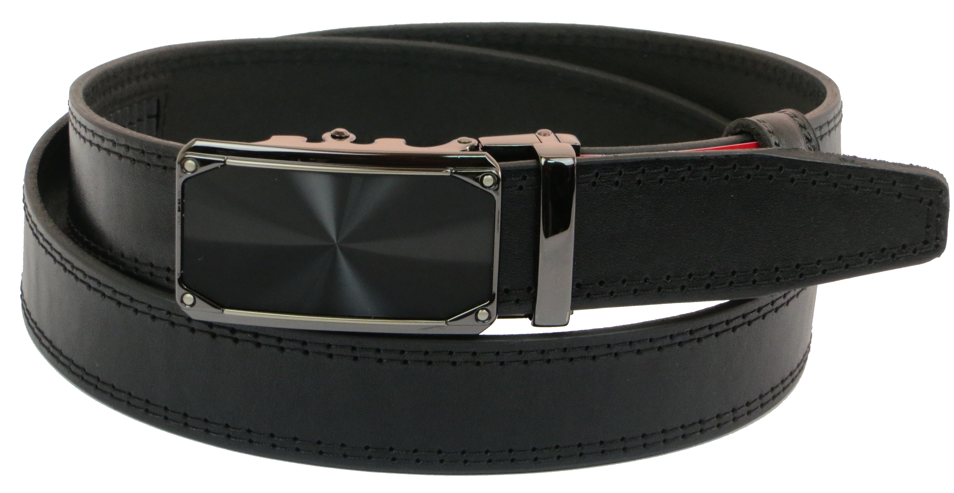 Ремень мужской Skipper кожаный Черный (1023-33)