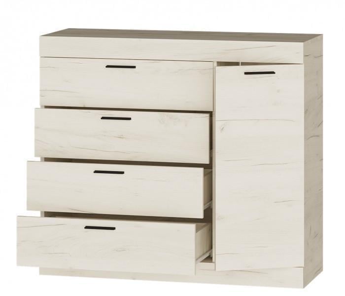 Комод Эверест Соната-5 1050х380х940 мм Крафт белый (ЕВ20357)