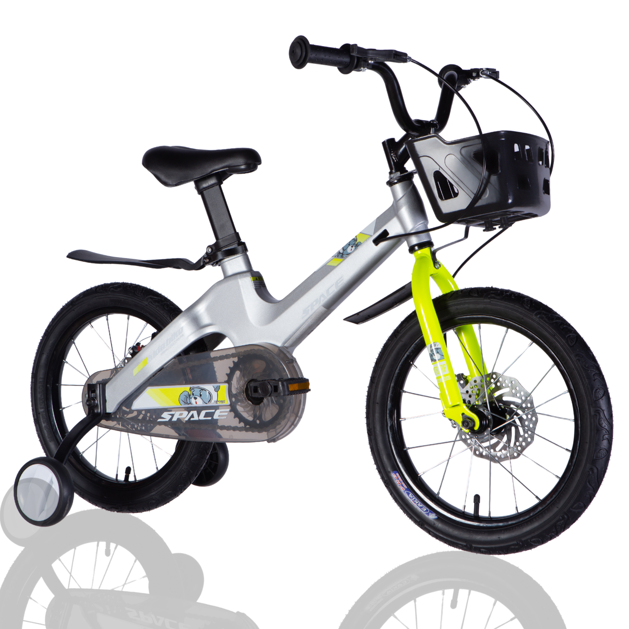 Велосипед MG 16" SPACE KID MOON DD рама-9" 2025 Серый Велосипед MG 16" SPACE KID MOON DD рама-9" 2025 Серый