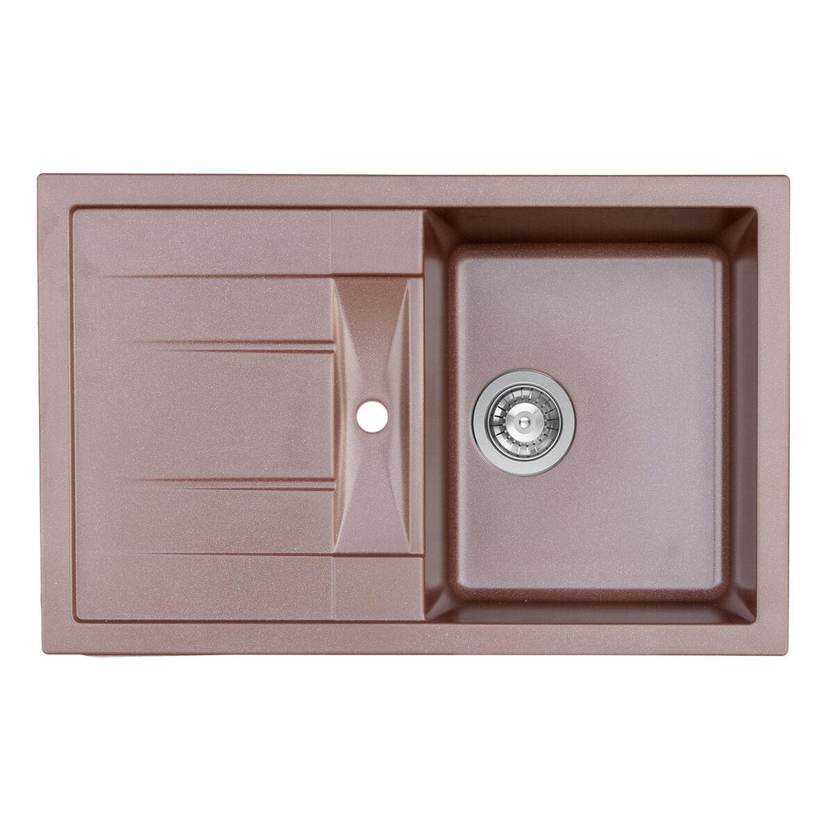 Мийка для кухні Platinum 7850 Pretso граніт глянець Моко Мийка для кухні Platinum 7850 Pretso граніт глянець Моко