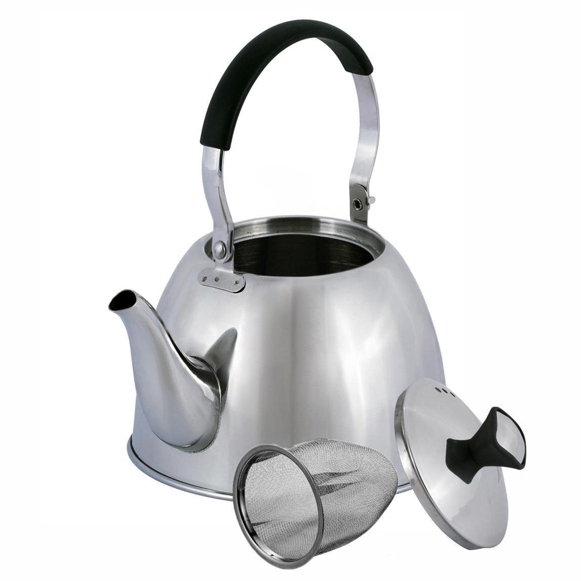 Чайник-заварник Kamille KM-1093 из нержавеющей стали с ситечком 1 л (1714623766)