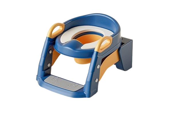 Сидіння на унітаз TOIMAYS дитяче складне зі сходами та ручками Синій