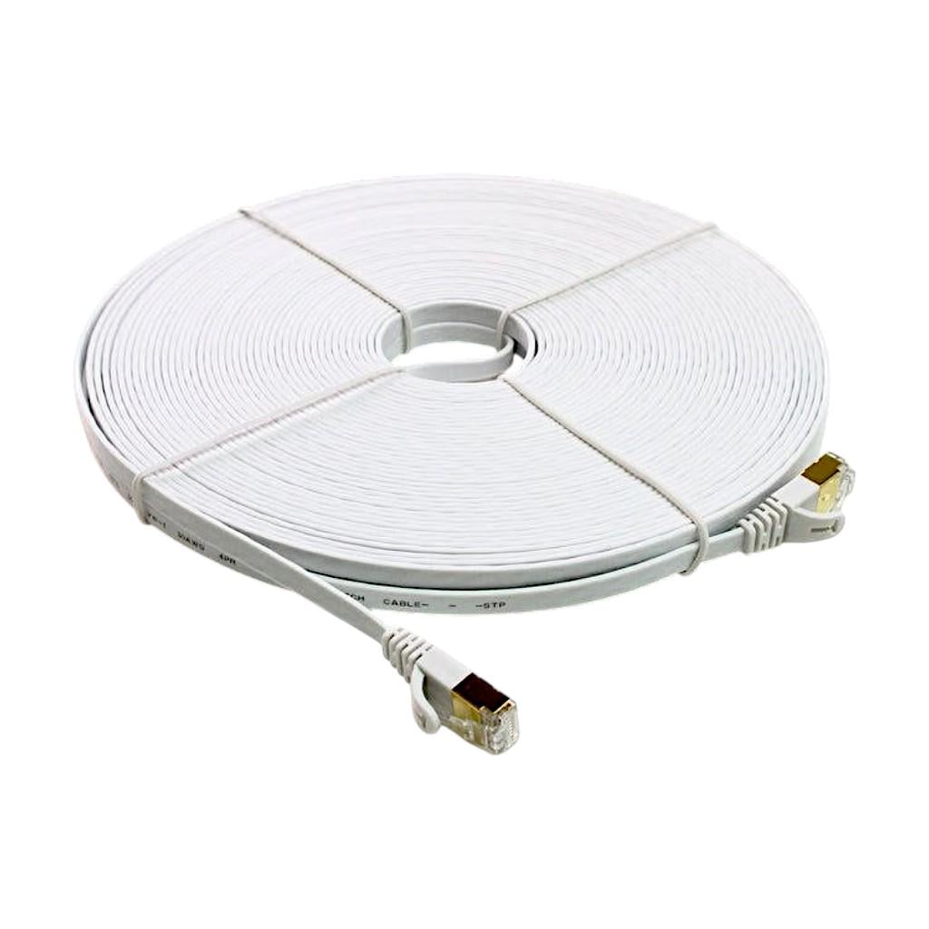 Кабель мережевий Ethernet VOIETOLT Cat 8 S/FTP RJ45 плоский плетений 20 м (35015330) Кабель мережевий Ethernet VOIETOLT Cat 8 S/FTP RJ45 плоский плетений 20 м (35015330)