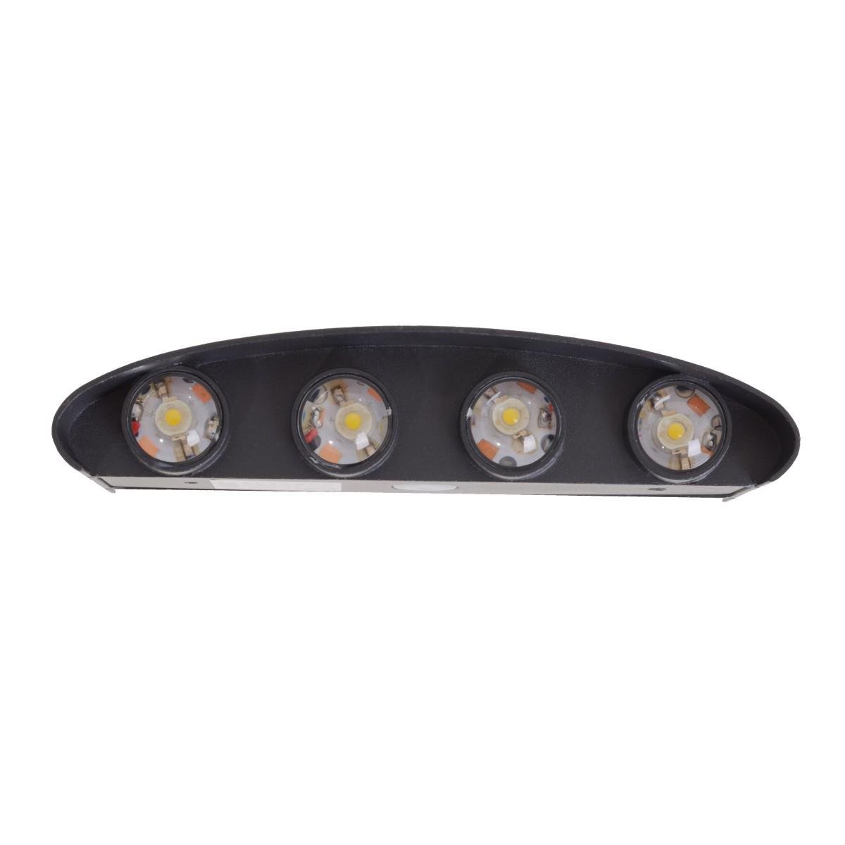 Подсветка Led фасадная Brille IP65 AL-264/8х1 W BK - фото 3