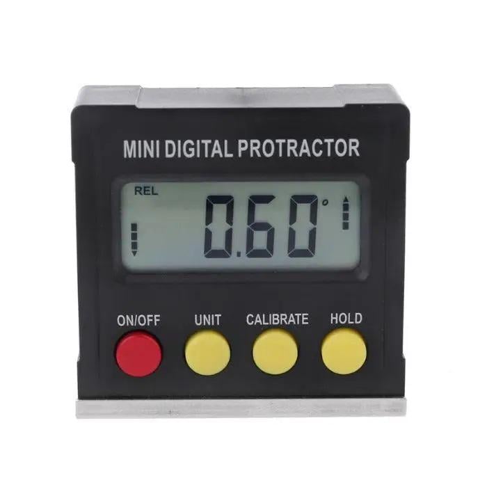 Кутомір Mini Digital protractor з магнітною основою на батарейках Чорний (1013)