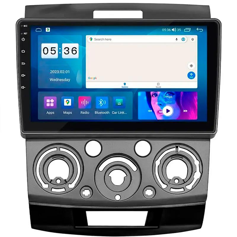Автомагнитола штатная Lesko Prime для Ford Ranger II рестайлинг 2009-2011 г. CarPlay/4G/Wi-Fi/GPS 4/64 GB 9" (10923-59558)