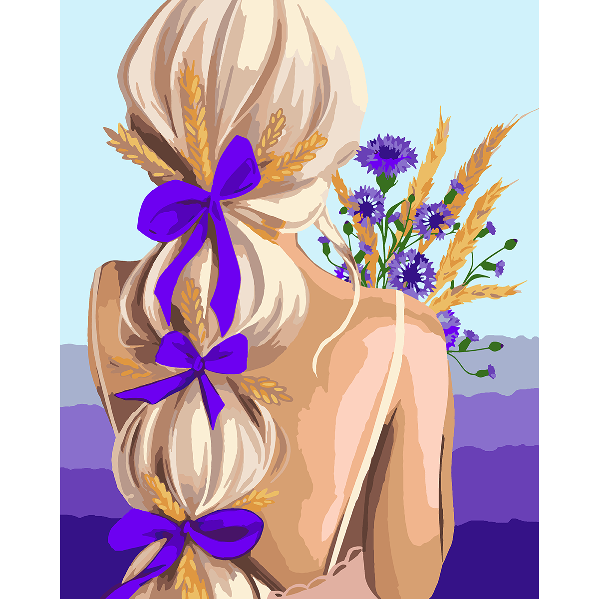 Картина по номерам Santi Девушка с васильками 40x50 см (Top-954499) Картина по номерам Santi Девушка с васильками 40x50 см (Top-954499)