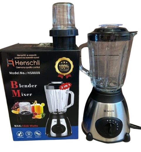 Блендер стаціонарний Henschll HS-8888 з кавомолкою 1500W (33514699)