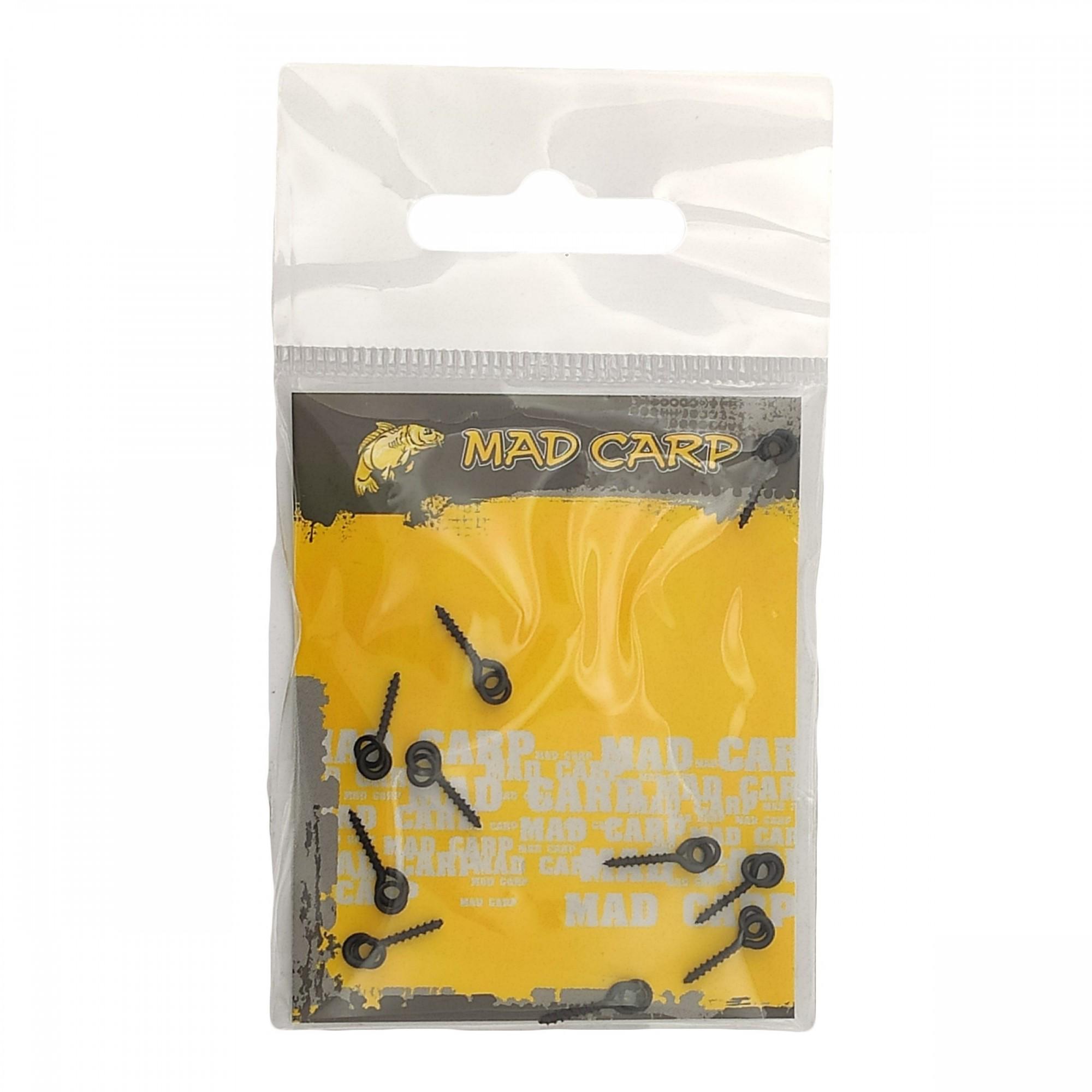 Гвинт для кріплення бойлов поп-апів MadCarp з колечком 10 шт. - фото 2