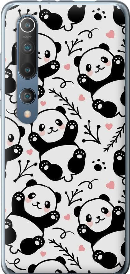 Чехол на Xiaomi Mi 10 Панды (4318t-1860-42517)