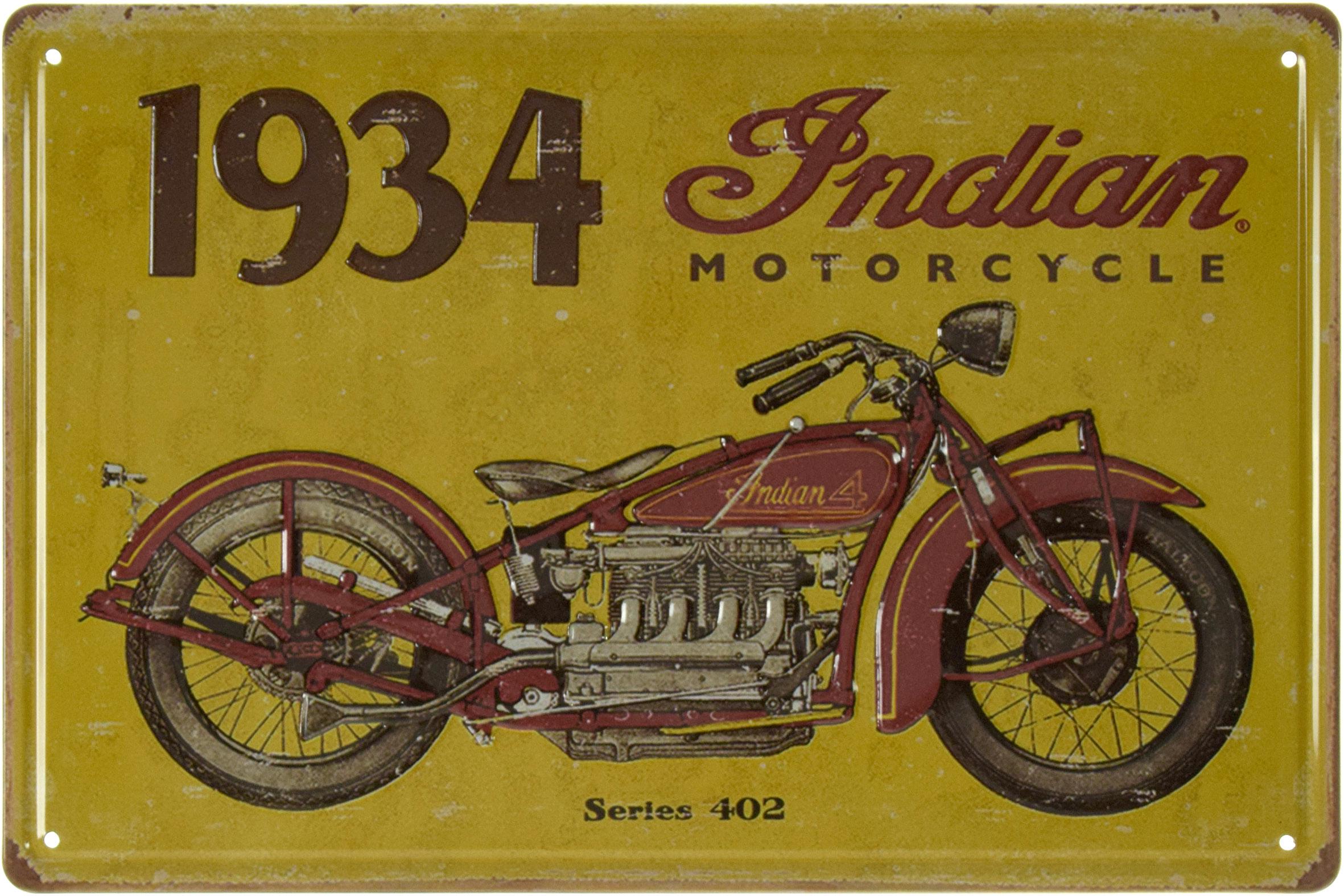 Табличка металлическая Indian Series 402 20x30 см