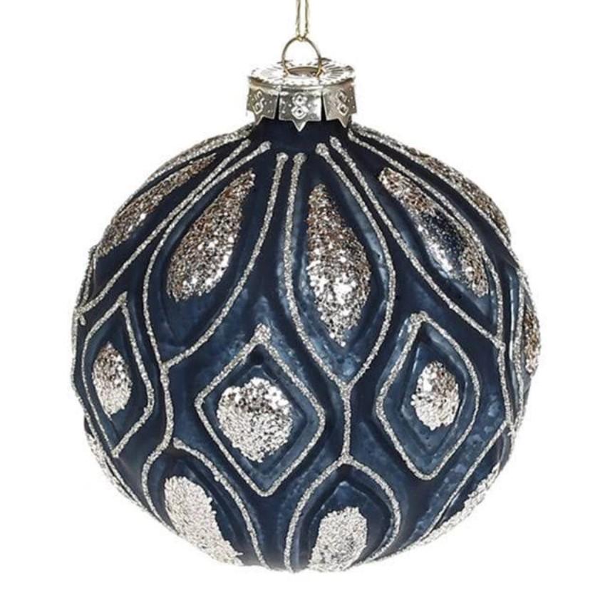 Набор стеклянных шариков 10 см 4 шт. (12588)