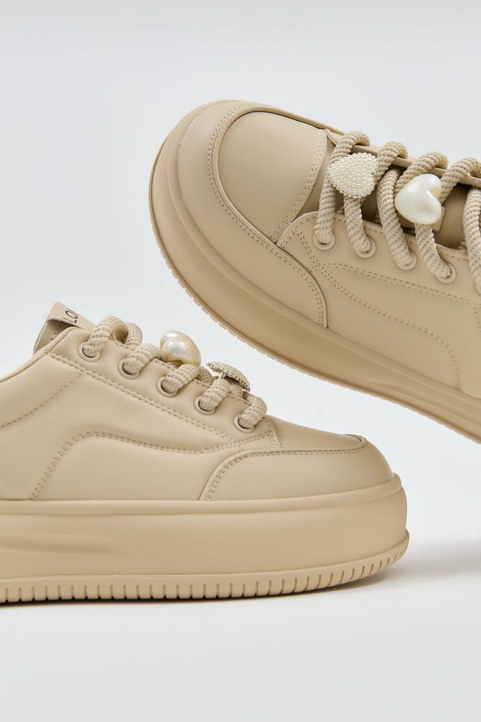 Слипоны женские LONZA 198894 р. 38 Бежевый (21433_38) - фото 5