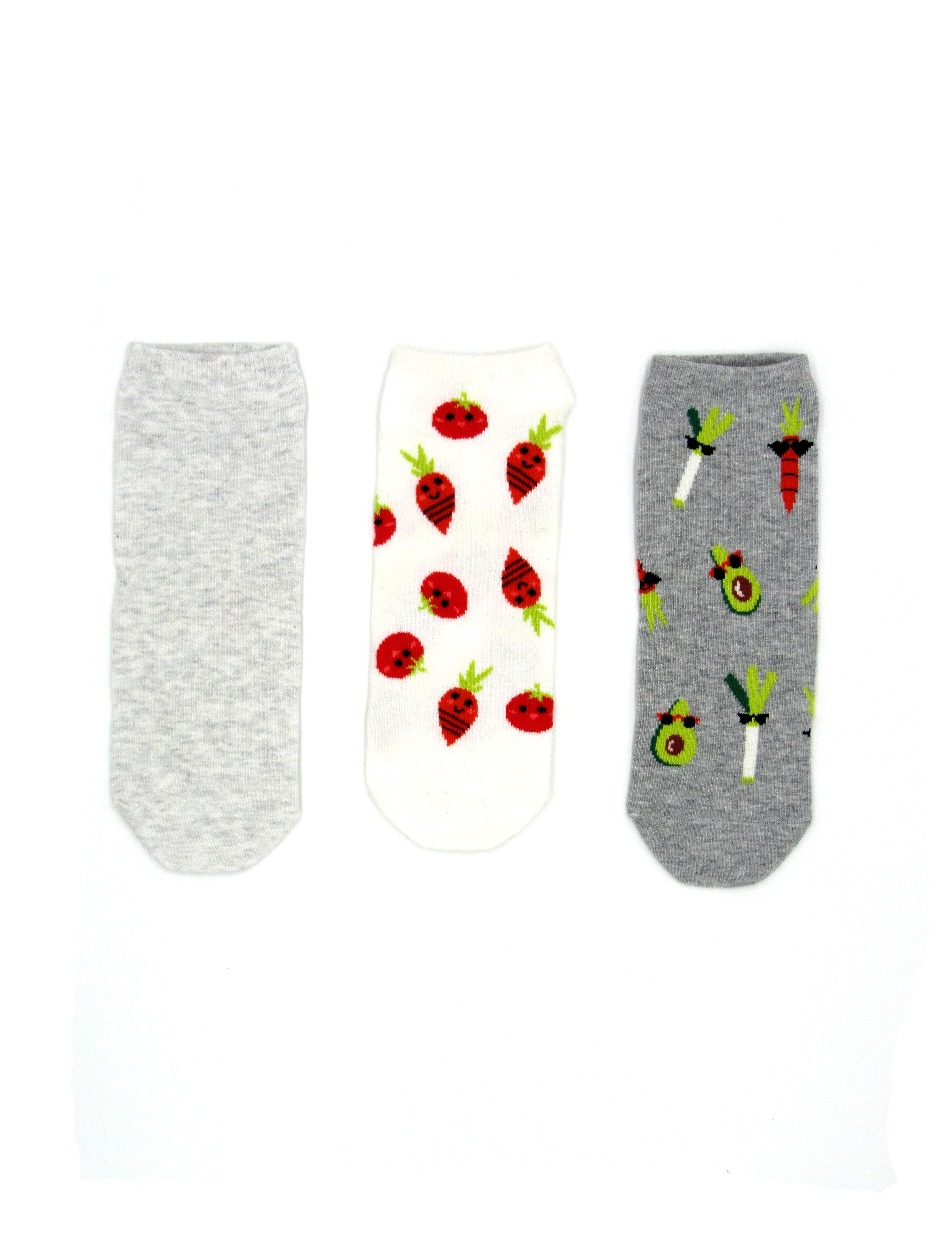 Шкарпетки C&A принт р. 39-42 3 пари Білий/Сірий (32547844)