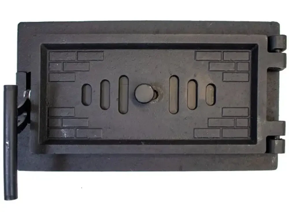 Дверка чавунна піддувальна Замкова з регулятором тяги 19х33 см - фото 5