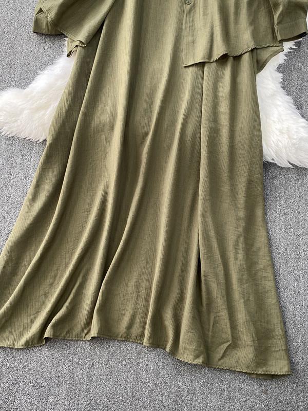 Костюм-двойка женский летнее платье и рубашка L (GF-13) - фото 3