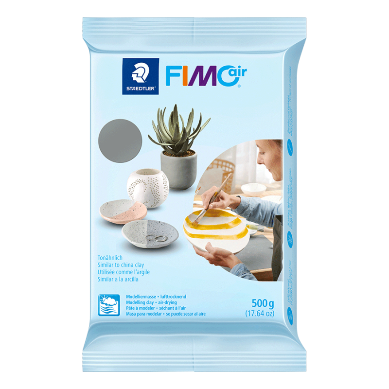 Глина полімерна самозастигаюча FIMO Air 500 г Сіра (8100-80)