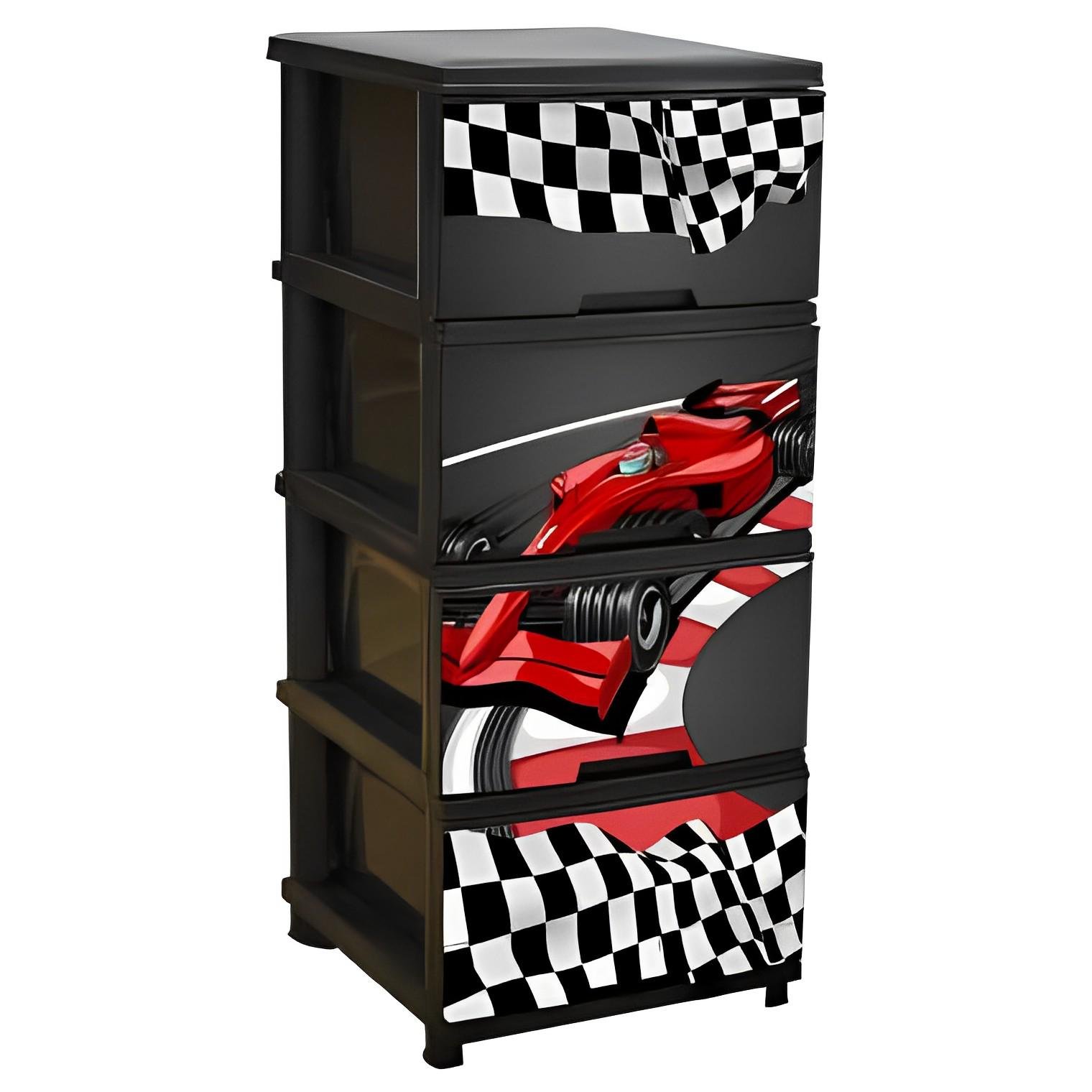 Комод пластиковый ажурный Aleana на 4 ящика (11-11-011619)