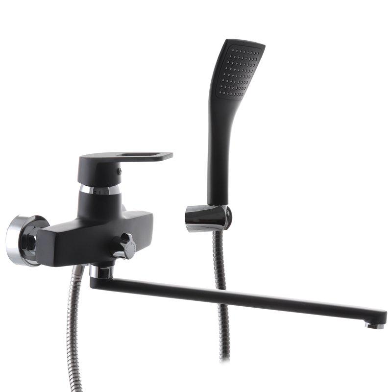 Смеситель для ванны Zerix Z2230-6 Черный (ZX0354)