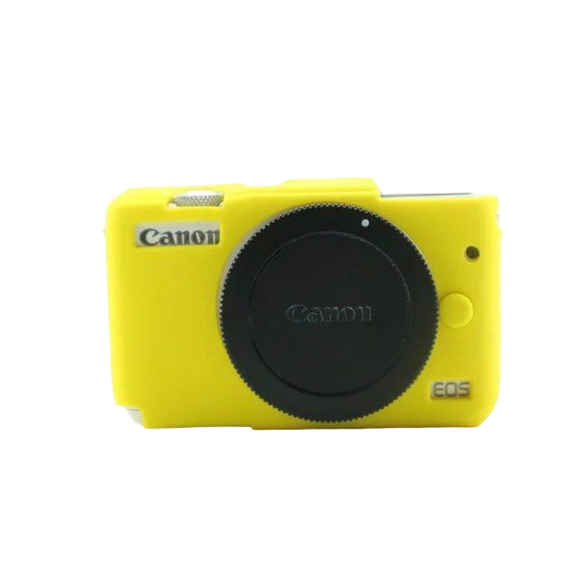 Чехол защитный силиконовый для фотоаппаратов Canon EOS M10 Желтый