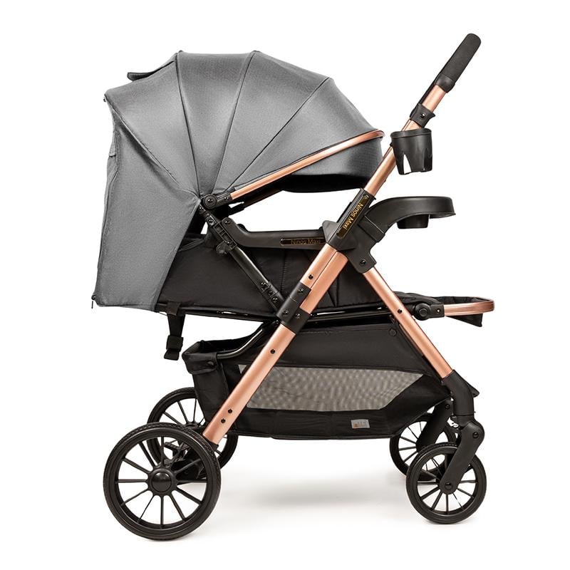 Коляска прогулочная Ninos Maxi 2 с опрокидывающейся ручкой Grey/Gold (NM2025GG) - фото 3 Коляска прогулочная Ninos Maxi 2 с опрокидывающейся ручкой Grey/Gold (NM2025GG) - фото 3
