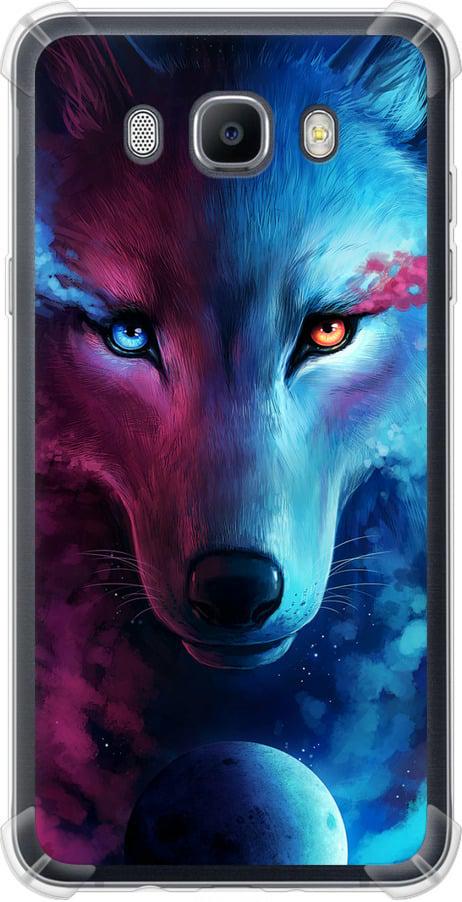 Чехол на Samsung Galaxy J7 (2016) J710F Арт-волк (3999sp-263-42517)