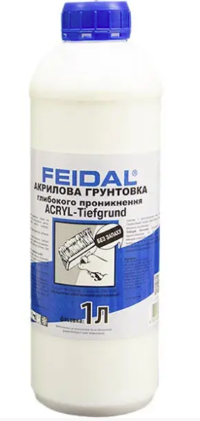 Грунтовка акрилова Acryl-Tiefgrund Feidal 1 л (27581682)