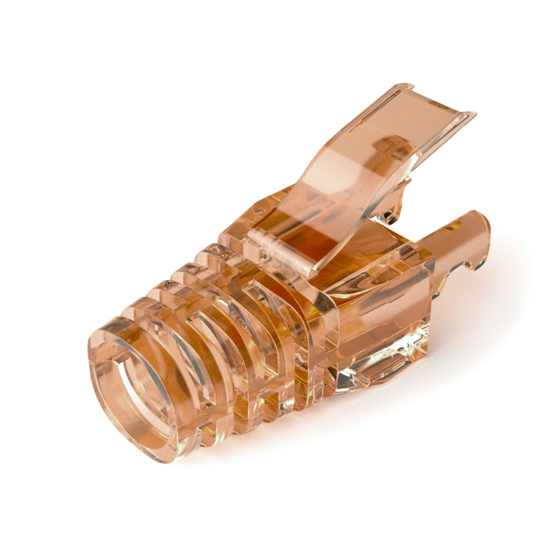 Колпачок изолирующий PiPo RJ-45 Cat,5/Cat,6 100 шт. Прозрачно-коричневый (YUT_V29)