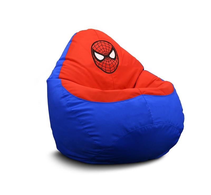 Крісло мішок iPuff Spider-Man Mask red Оксфорд XXL 90х125 см Червоний/Синій