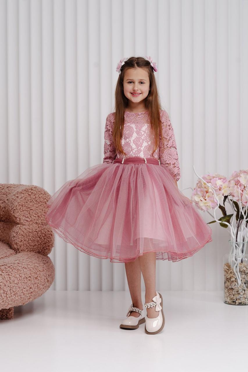 Платье праздничное для девочки 128 см Розовый (2415868616) - фото 7 Платье праздничное для девочки 128 см Розовый (2415868616) - фото 7