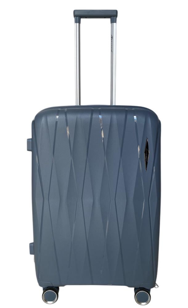 Чемодан средний Madisson Snowball 51103 полипропилен M Серый - фото 1